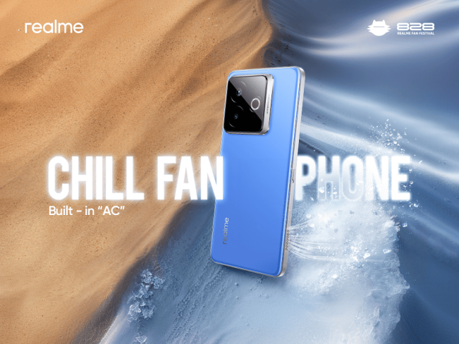 realme ungkap baterai 15.000mAh dan Chill Fan Phone. (realme Indonesia)